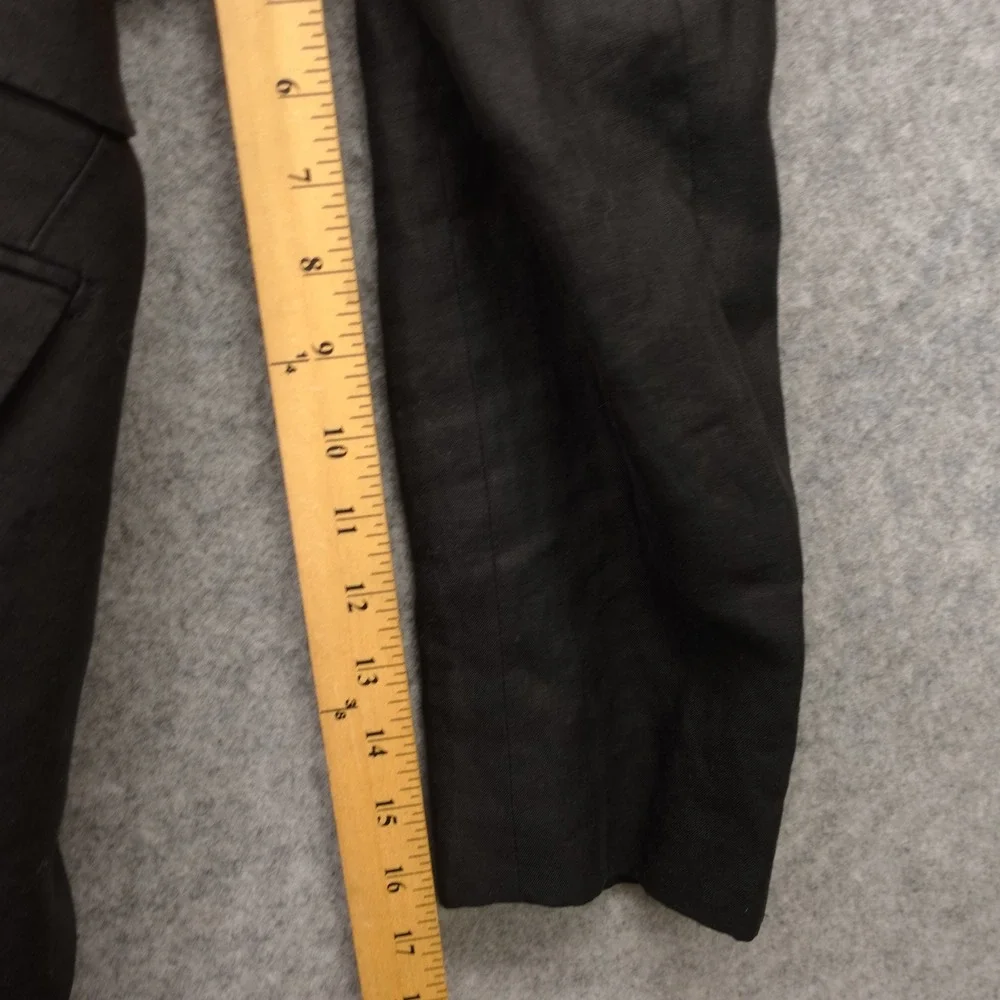 European Linen Sport Coat 42R MARK STEPHEN MARENGO Bespoke Slim Black Italian
